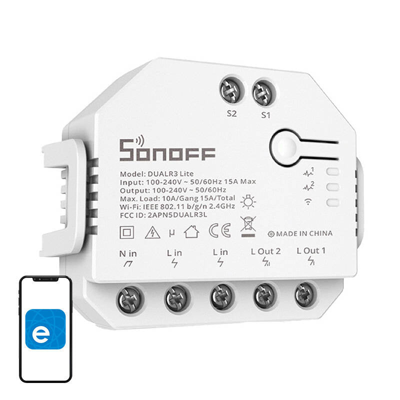 Smart Wi-Fi switch WiFi Sonoff Dual R3 Lite_0