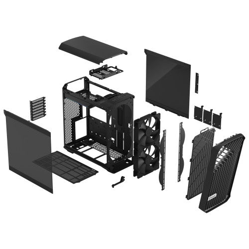 Torrent Compact Black TG Dark Tint, Tower-Gehäuse_6