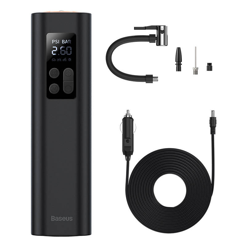 Baseus CRCQ000001 Mini Tire Compressor for Cigarette Lighter Socket - Black_3