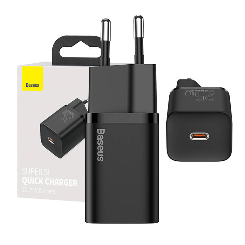 Baseus Super Si Quick Charger 1C 25W (black)_0