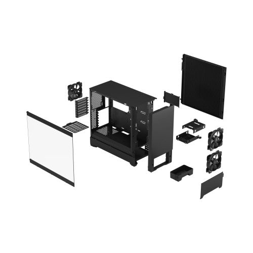 Pop Silent Black TG Clear Tint, Tower-Gehäuse_1