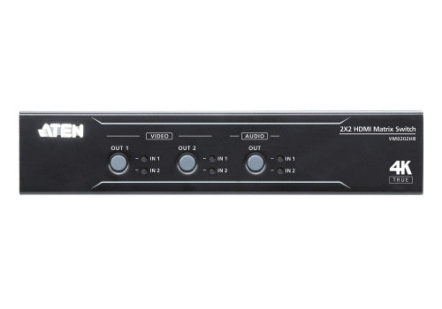 ATEN Switch de matriz HDMI 4K real 2 x 2 con desincrustador de audio_2