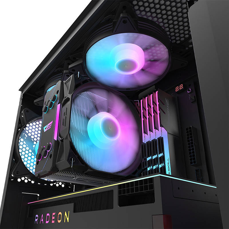 Darkflash DK352 Plus computer case (black) + 4 RGB fans_5