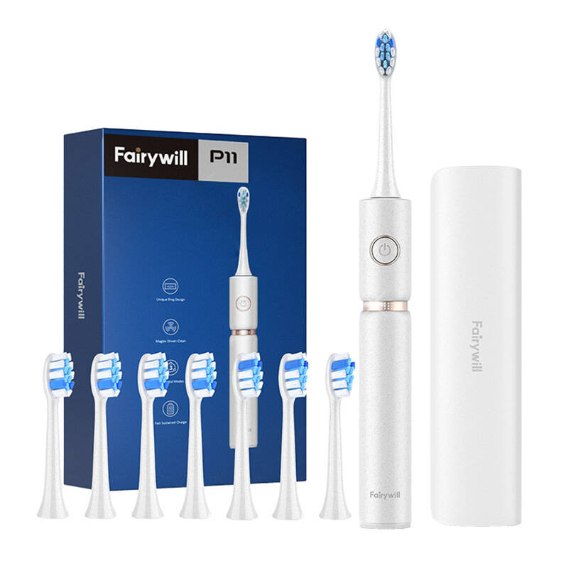 Sonic toothbrush with head set and case FairyWill FW-P11 (white)_0