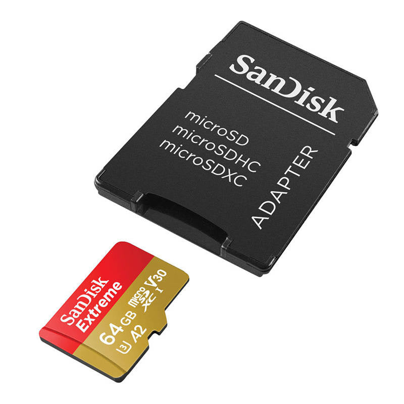 Memory card SANDISK EXTREME microSDXC 64 GB 170/80 MB/s UHS-I U3 ActionCam (SDSQXAH-064G-GN6AA)_0