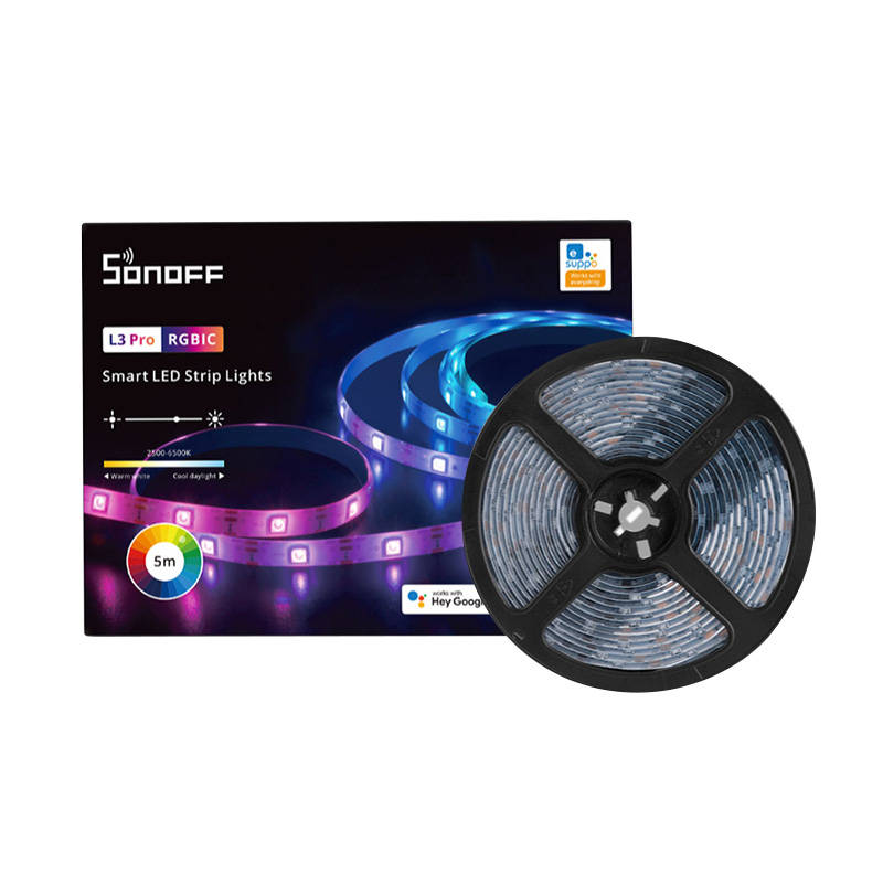 Smart WiFi RGBIC LED Light Strip Sonoff L3 Pro 5m_2