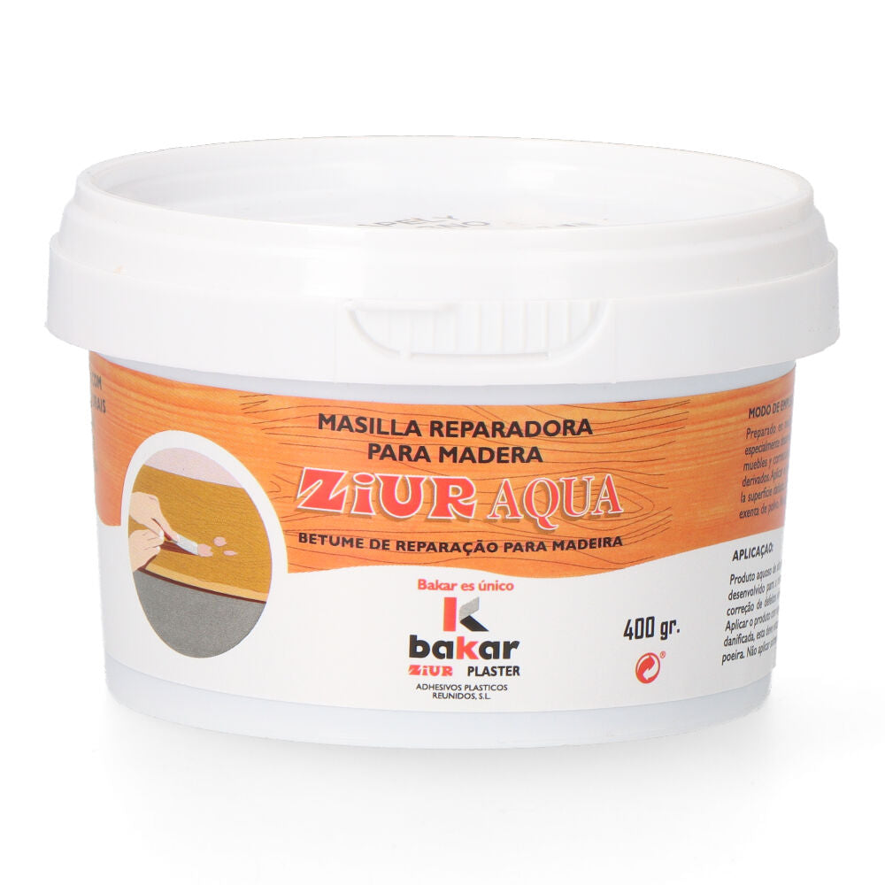 Massa de reparação de madeira 400 gr cor sapely_0