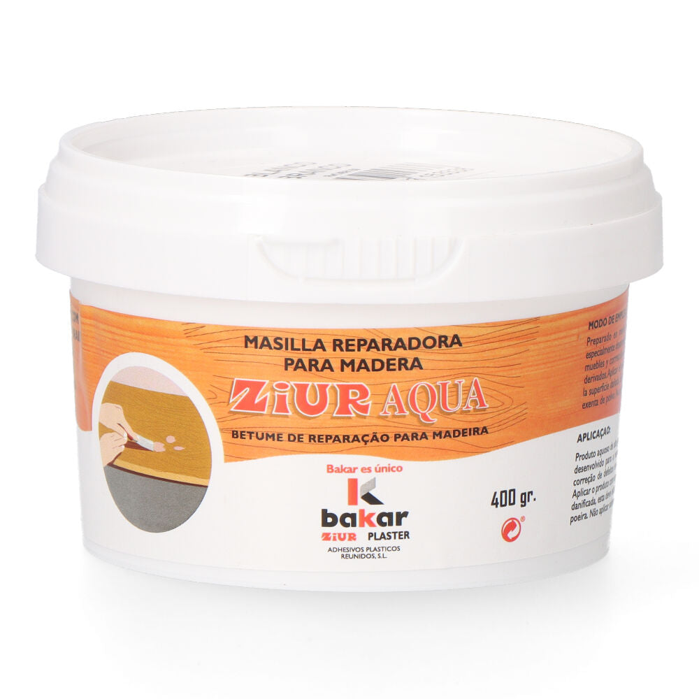 Massa de reparação de madeira 400 gr cor branco_0