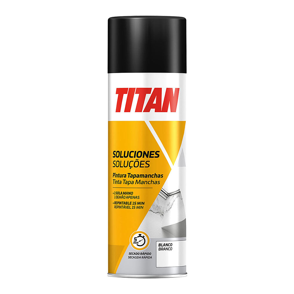 Tinta spray branca, fosca, para cobrir manchas, 500 ml_0