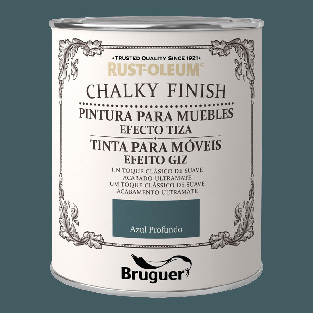 Rust-oleum chalky finish móveis azul profundo 0,750l 5397530 bruguer_0
