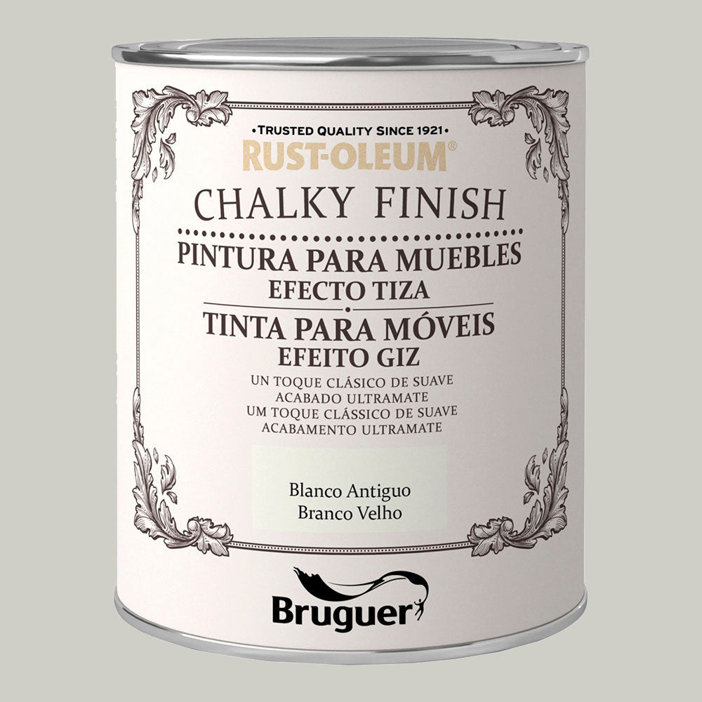 Rust-oleum chalky finish móveis branco antigo 0,125l 5397511 bruguer_0