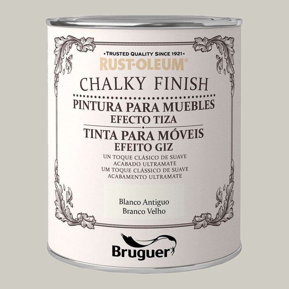 Rust-oleum chalky finish móveis branco antigo 0,750l 5397509 bruguer_0