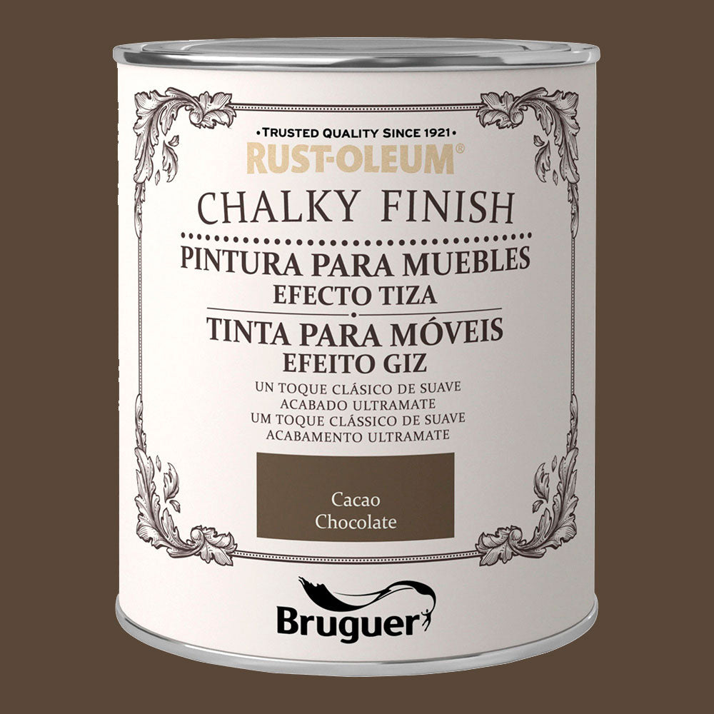 Rust-oleum chalky finish móveis cacau 0,750l 5397519 bruguer_0