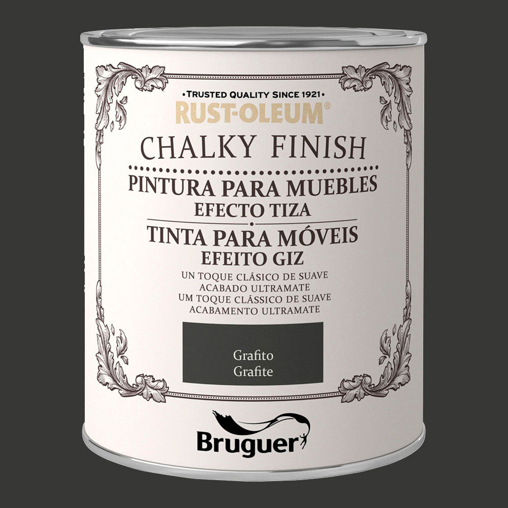 Rust-oleum chalky finish móveis grafite 0,750l 5397533 bruguer_0