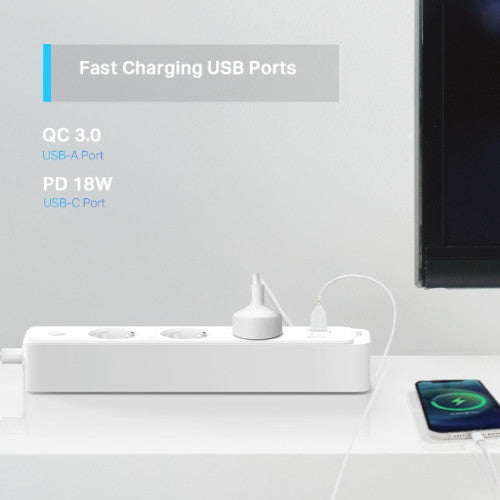 TP-LINK TPLINK Smart Wi-Fi WiFi Power Strip TAPO P300 (TAPO P300)_2