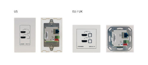 KRAMER / SELECTOR AUTOMÃTICO WALL PLATE / 4K /WP-211T/EU-80/86(W) / 20-804970590_0
