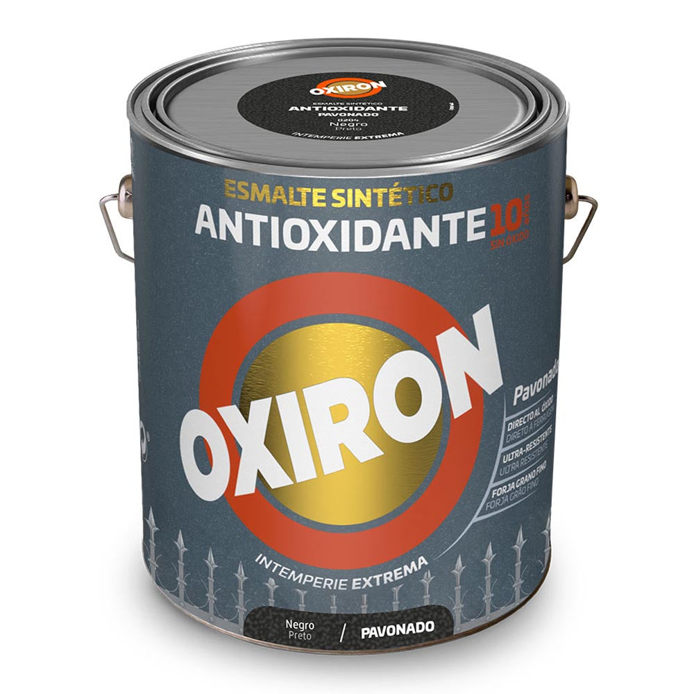 Esmalte sintético metálico antioxidante oxiron pavonado preto 750ml titan 5809047_0