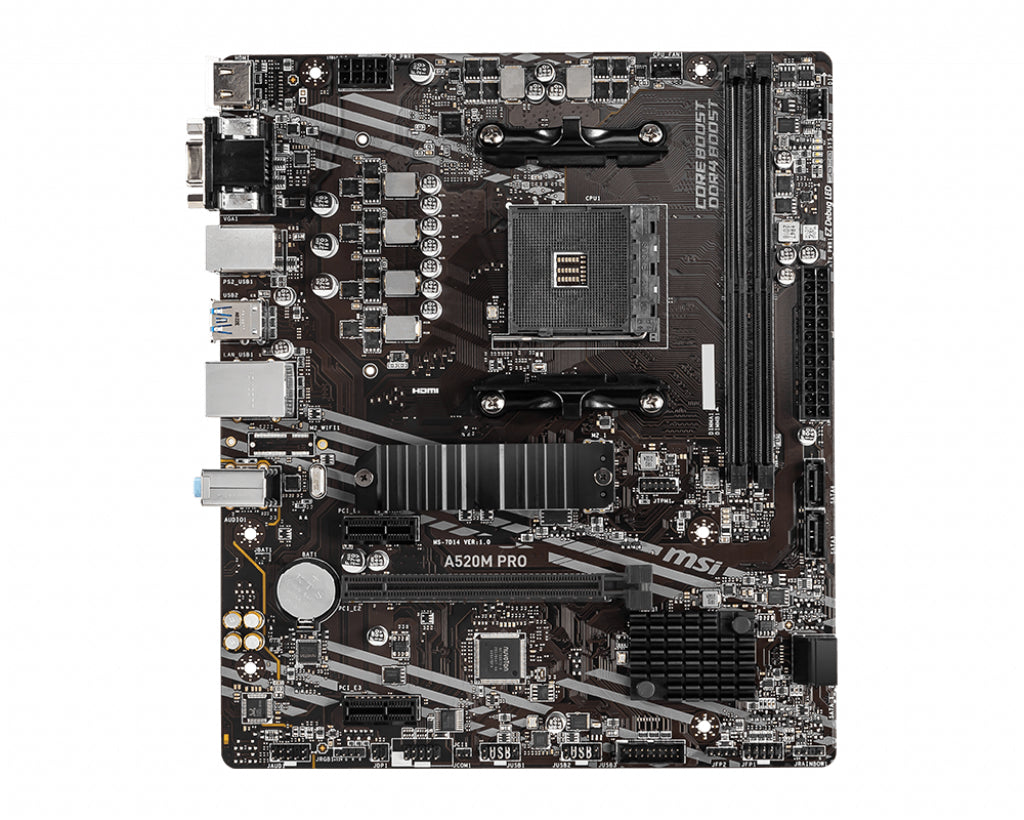 MSI A520M PRO placa base AMD A520 Zócalo AM4 micro ATX_1