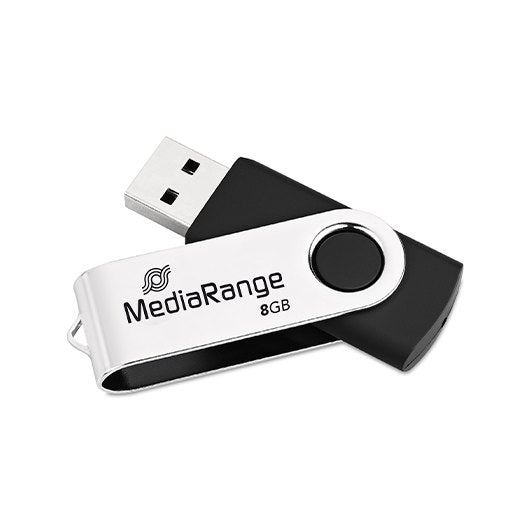 USB-Stick MEDIARANGE 8 GB / Preto / 1335263_0