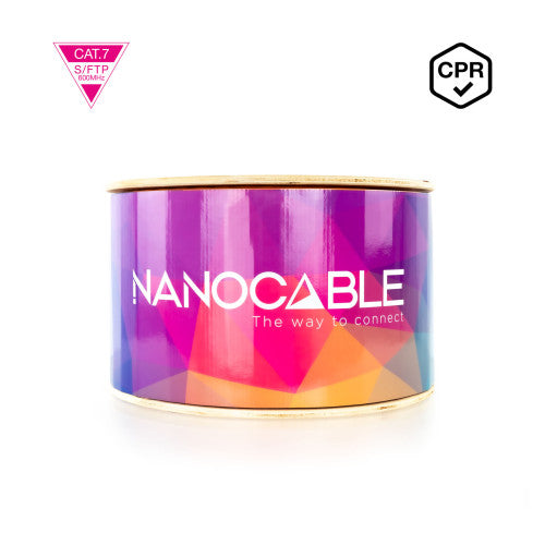 Nanocable Cable de Red CAT.7 LSZH SFTP PIMF AWG23, Naranja, 305m_1