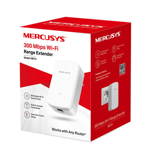 Mercusys ME10 ampliador de red Repetidor de red Blanco 10, 100 Mbit/s_5