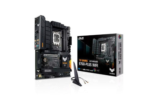 PLACA ASUS TUF GAMING B760-PLUS WIFI,INTEL,1700,B760,4DDR5,128GB,HDMI+DP,4SATA+3M.2,4USB 3.2+1USB-C,2.5GB+WIFI6E+BT5.2,ATX_1