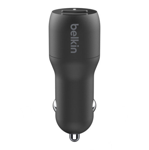 CARICABATTERIE DA AUTO CON DOPPIA PORTA USB-A 12W - NERO_4