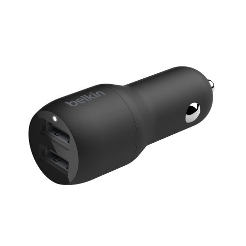 CARICABATTERIE DA AUTO CON DOPPIA PORTA USB-A 12W - NERO_6