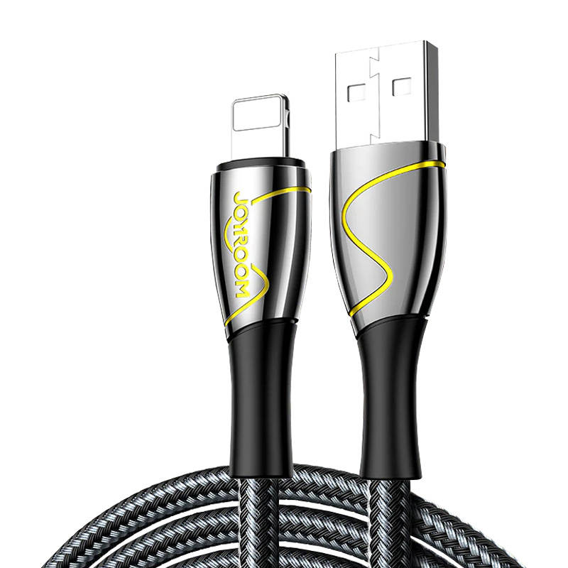 USB Cable for Lightning Joyroom S-1230K6 2.4A 1.2m (Black)_0