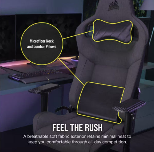 SILLA CORSAIR GAMING T3 RUSH (2023) CARBON CF-9010057-WW_2