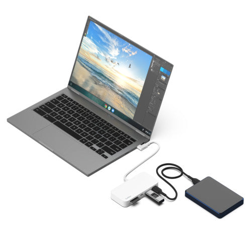 Belkin CONNECT USB-C 6-in-1 Multiport-Hub+ Holder INC011btWH_9