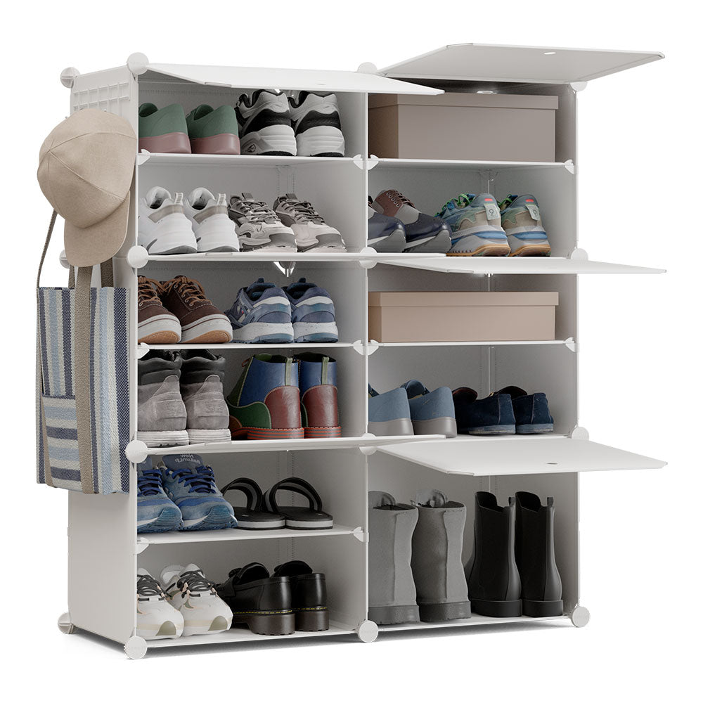 Sapateira modular cubo c6 branco_0