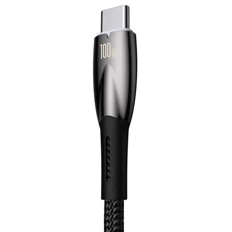 Baseus Glimmer Series Fast Charging Cable USB-A - USB-C 100W 480Mbps 1m Black_3