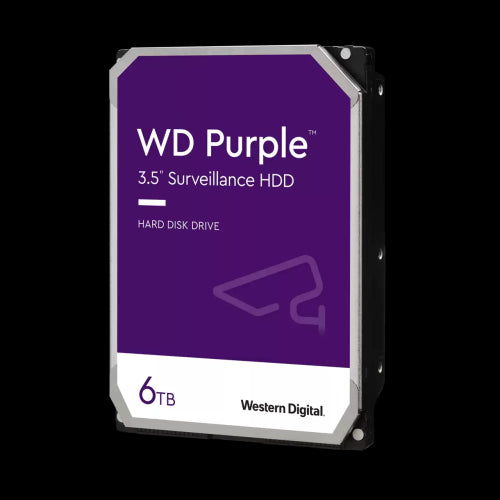 WESTERN DIGITAL PURPLE INTERNAL HARD DRIVE 6 TB 5400 RPM 256 MB 3.5" SERIAL ATA III WD64PURZ_1