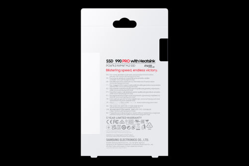 Disco SSD Samsung 990 PRO 2TB/ M.2 2280 PCIe 4.0/ con Disipador de Calor/ Compatible con PS5 y PC/ Full Capacity_10