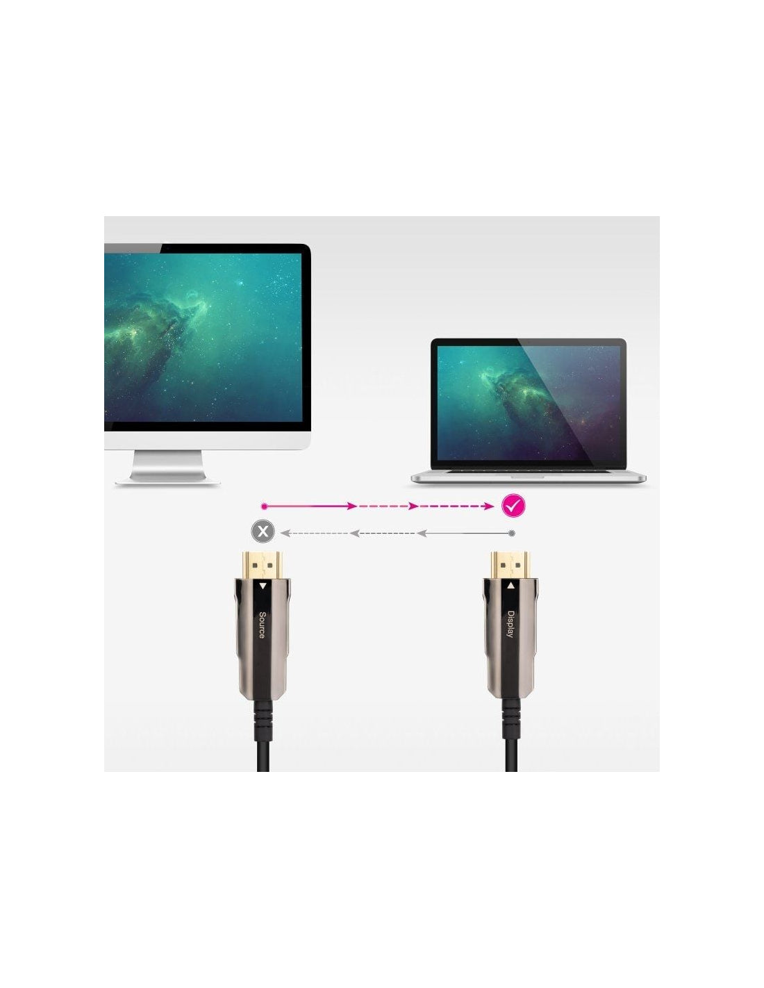 Cable HDMI 2.0 AOC 4K Nanocable 10.15.2040/ HDMI Macho - HDMI Macho/ 40m/ Negro_2