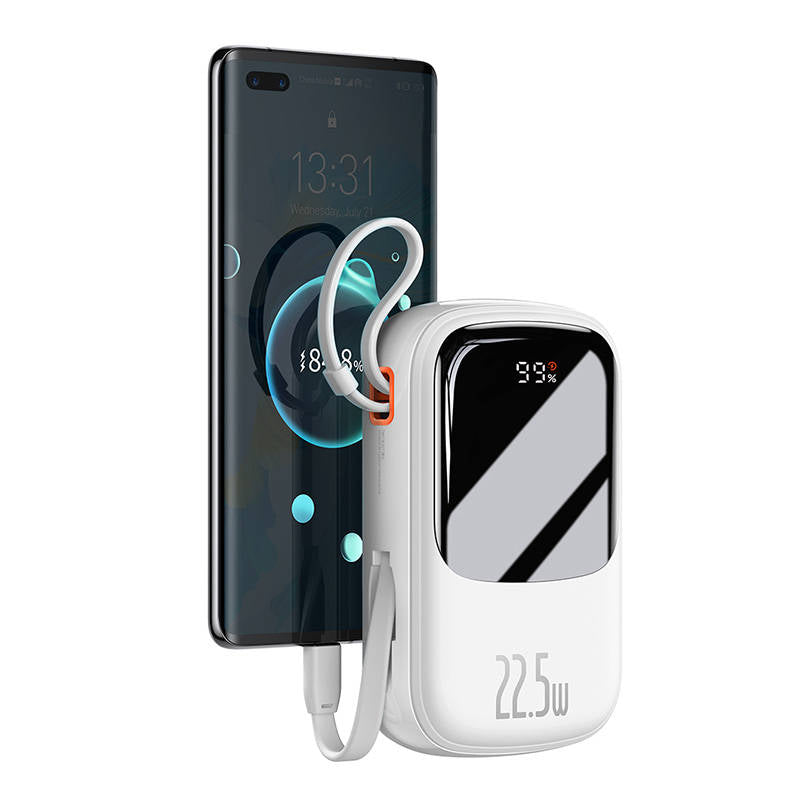 Powerbank Baseus Qpow PRO with cable, 20000mAh, 22.5W (White)_2