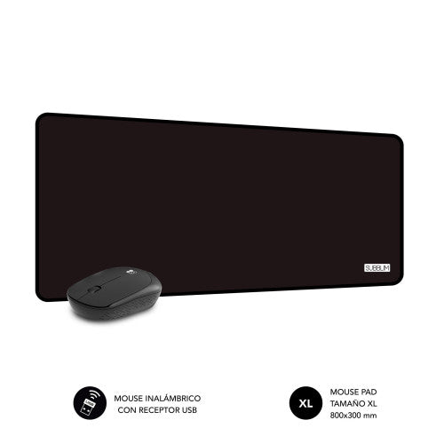 SUBBLIM SUBMP-03HP001 alfombrilla para ratón Negro_3