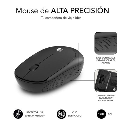 SUBBLIM SUBMP-03HP001 alfombrilla para ratón Negro_7
