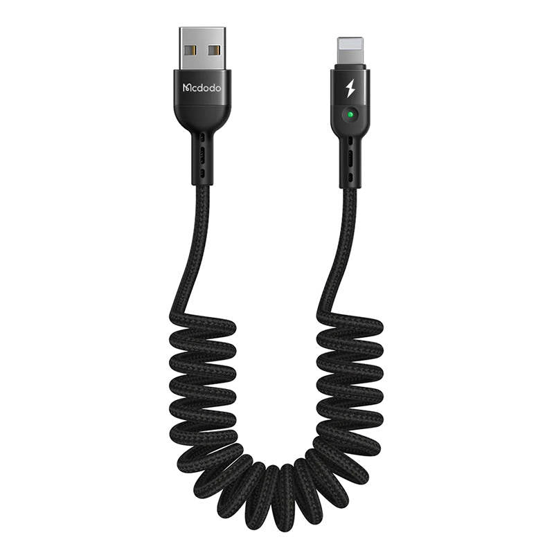 USB to Lightning Cable, Mcdodo CA-6410, Spring, 1.8m (Black)_0