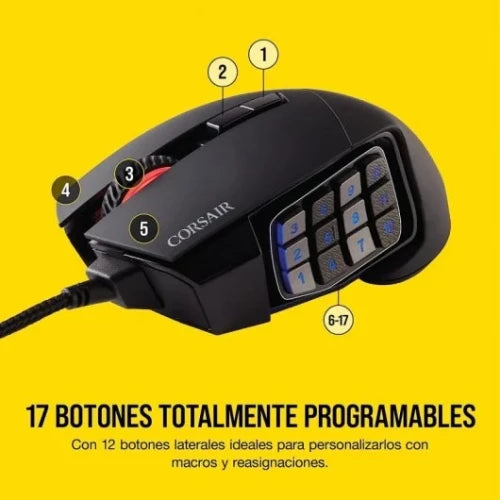RATON CORSAIR GAMING SCIMITAR ELITE WIRELESS NEGRO CH-9314311-EU_2