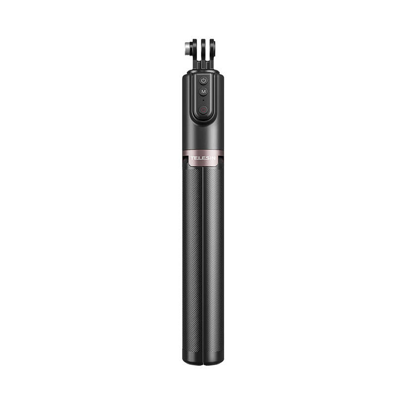 TELESIN 2nd gen remote selfie stick w. tripod (130cm) TE-RCSS-003_0