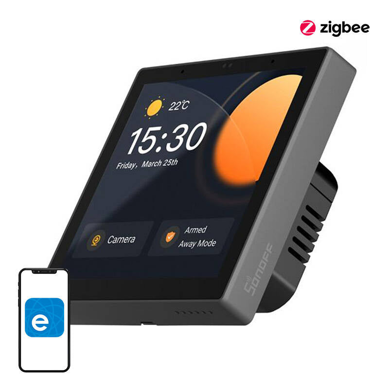 Smart Control Panel WiFi/Bluetooth/ZigBee Sonoff NSPanel Pro (black)_0