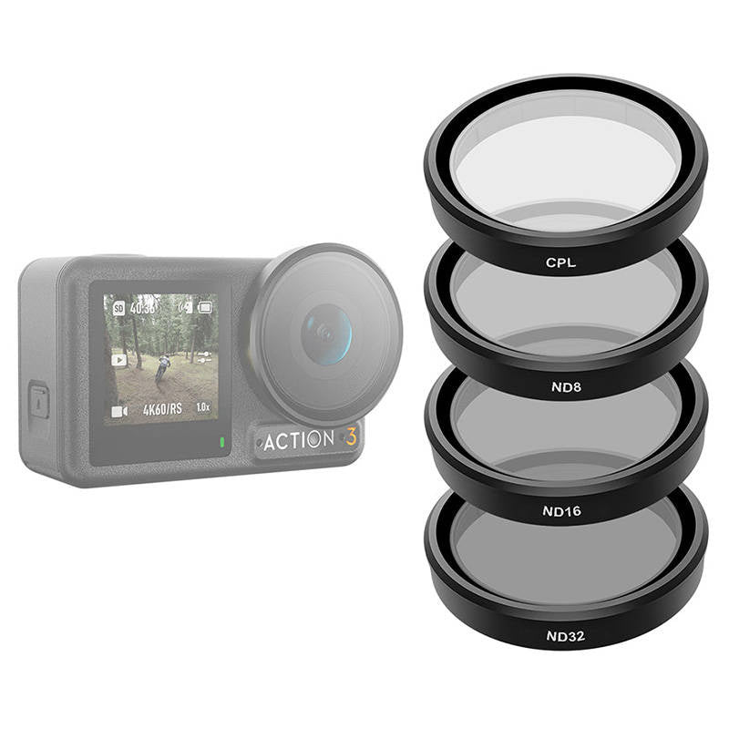 TELESIN Filter set CPL/ND8/ND16/ND32 for DJI Action 3 / 4_4