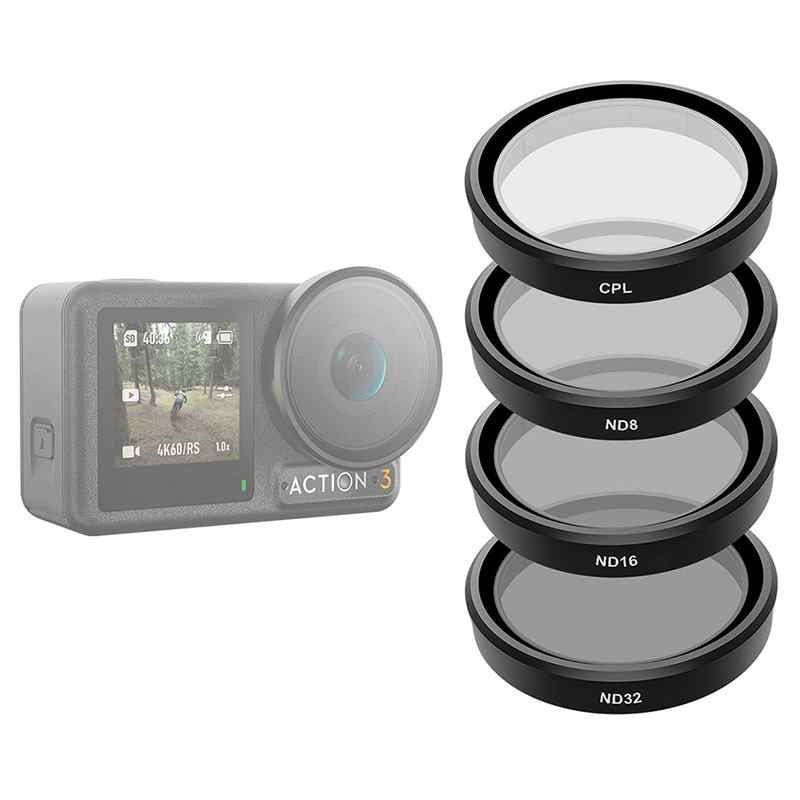 TELESIN Filter set CPL/ND8/ND16/ND32 for DJI Action 3 / 4_12