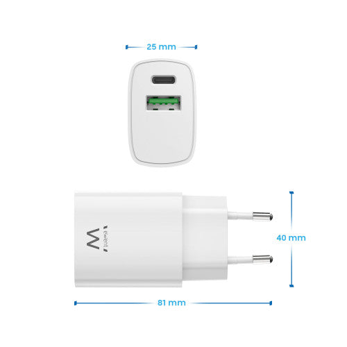 Ewent EW1321 cargador de dispositivo móvil Universal Blanco Corriente alterna Carga rápida Interior_3