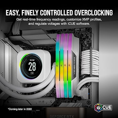 MEMORIA CORSAIR DDR5 64GB 2X32GB PC5600 VENGEANCE RGB BLANCA CMH64GX5M2B5600C40W_4