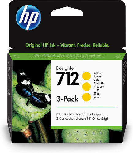 HP Ink 3ED79A / 712 3-Pack Yellow_2