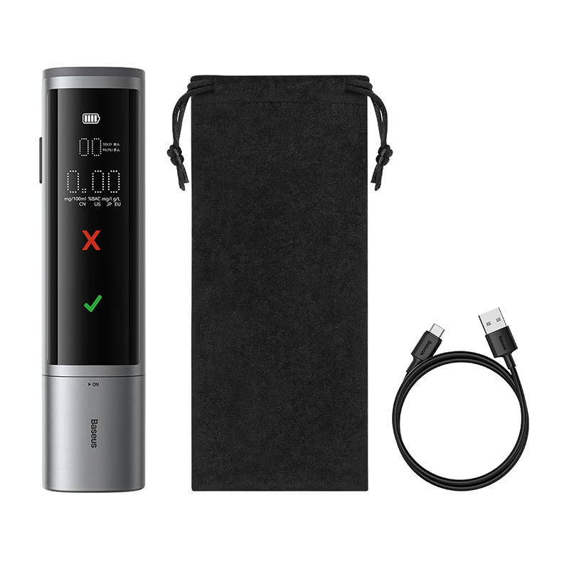 Electronic Breathalyzer Baseus SafeJourney Pro (Grey)_12