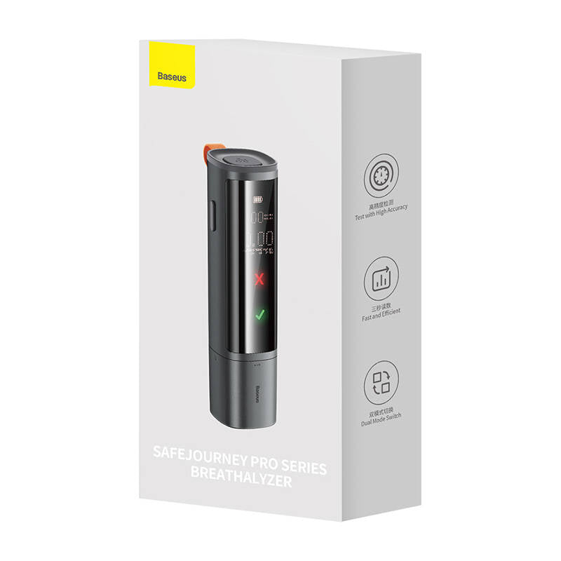Electronic Breathalyzer Baseus SafeJourney Pro (Grey)_15